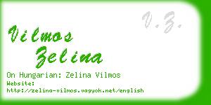 vilmos zelina business card